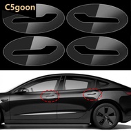 C5GOON 8Pcs/Set Car Door Handle Scratch Protector Inverted Door Handle Paint Protective TPU Film Clo