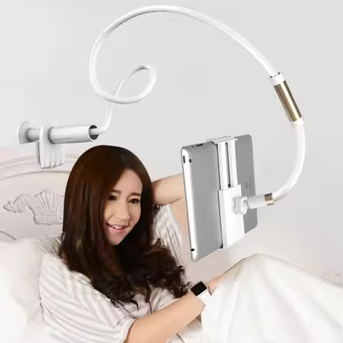 Desktop Phone Tablet Stands 130cm Tablet Holder Adjustable Mount For Tablet 4.0 To 11 inch Bed Table