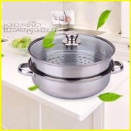 ❀ ∈ ▪ Abbyshi 2layer Siopao/Siomai Steamer Stainless Steel Cooking Pots