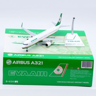 Ready Stock Airplane Jcwings 1: 200 Alloy Airplane Model EVA Airlines A321 B-16216