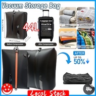 SG in Stock Reusable 44L Travel Vacuum Compression Bag With Vacuum Pump,Compression Storage Bag,Wate