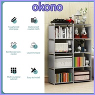 OKONO 8 Cube Storage, Freestanding Multifunctional 5-Tier Book Shelf, Book Organize Modern Vertical 