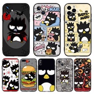 for iPhone 14 15 16 Pro Plus Max TSC1 Cute cartoon BADBADTZ MARU 9Y4 Fashion Black TPU Soft Silicone