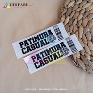 1.3cm label SUPERsatin clothing label clothing label premium label washing label mask label distro l