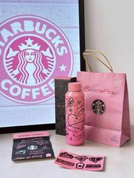 全新🌸 Starbucks x BlackPink星巴克聯名 粉色塗鴉保溫杯 Jennie同款亞太限定款 20oz/591ml