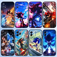 for Realme 3 5 6 7 8 Pro 5i 5s Q 6i 7i 【6X51】Cartoon cool anime Sonic the Hedgehog Casing 7Y1 Black 