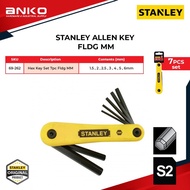 STANLEY ALLEN KEY SET 7 PC FLDG MM