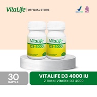 [BUNDLE] Vitalife Vitamin D3 4000 IU @30 Capsules - 2 Bottles