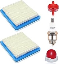 Mtanlo 491588S Lawnmower Air Filter Replaces 491588 399959 491588S Replaces RJ19LM Spark Plug 5108B 