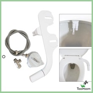 [ Houehold Bidet Toilet Seat Attachment Water Spray Non Electric Mechanical Adjustable Water Pressure 6mm Slim Design Clean Sprayer for Toilet