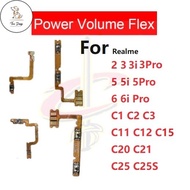 DC on off Power volume button flex For realme C1 C2 C3 2 5 5i 6 6i Pro C11 C12 C15 C20 C21 C25 C25S