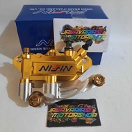 KALIPER BRCMBO MONOBLOK 4PISTON 4P FULL CNC + BREKET DISC 220MM + BAUT PROBOLT GOLD PNP YAMAHA ALL M