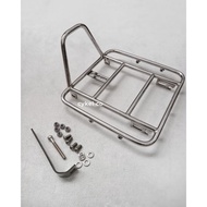 Ruck rack nomad front rack polish silver stainless steel 304 handmade