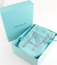 [二手正品]TIFFANY&amp;Co. 18k白金 羅馬字項鍊