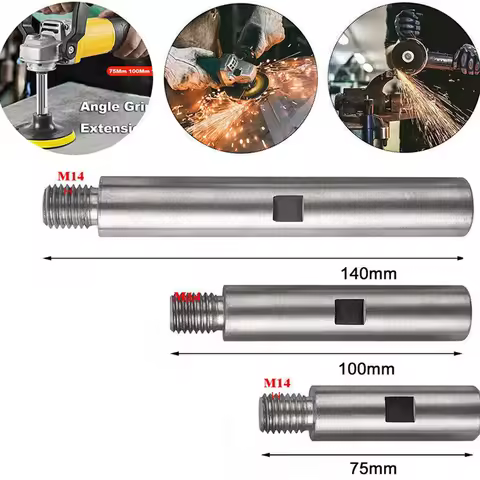75mm/100mm/140mm Flexible Lengths For Precision And Efficient Grinding M14 Angle Grinder Extension C