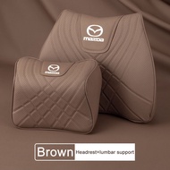 หมอนที่พิงศีรษะหมอนอิงในรถหมอนรองรถหลักที่นั่งคนขับคอหมอนเบาะรองเอวสำหรับ Mazda 3 CX5 2 6 RX7 CX30 5