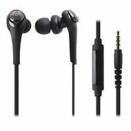 Audio-Technica Solid Bass Inner Earphone W|Remote &amp; Mic (ATH-CKS550iS) - Black