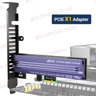 JEYI M.2 NVME to PCIe 4.0 3.0 Adapter With Aluminum SSD Heatsink NVMe 64Gbps Gen4 PCIE X4 X8 X16 Exp