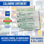 (Calamine) Calmoseptine Ointment -  Zinc Oxide + Calamine 3 x 3.5g Sachets