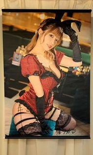 日本女優 椿りか 椿莉香 親筆簽名掛牆畫佈 即影即有 簽名拍立得及3R相片(非TRE會場品)