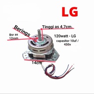 DINAMO/MOTOR MESIN CUCI SPIN PENGERING LG 2TABUNG 120watt 10uf 450v ORIGINAL