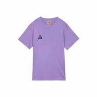 Nike ACG Men's Logo Print Comfortable Breathable Crew Neck Casual Short Sleeve T-Shirt In Purple
