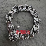 實體店鋪 全港澳免費評估：Chrome Hearts 克羅埃西亞 Fancy半花龍蝦扣手鍊 20cm ，Chrome Hearts克羅心 ，黑鑽十字架吊墜，鳶尾花，方墓葬戒指，匕首，百合花，牛仔褲，手