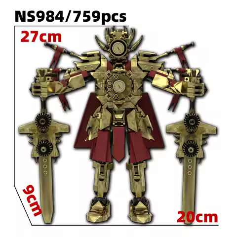 Skibidi Toilet MOC Abstract Building Blocks TV Golden Champion Clock Emperor King Model Compatible W