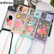 SoftCase Slide Camera Tali Sling Infinix Hot 11 11s 10 10s 10 Play 9 9