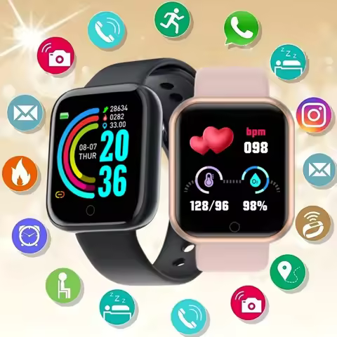 Smart Watch Message Remind Music Control Calorie Distance Fitness Tracker Men Smartwatch Women Kids 