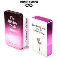 The Hidden Truth Oracle Tarot Deck in A Tin A 78-Card Deck with Guidebook Gilded Pink Tarot Card Gam