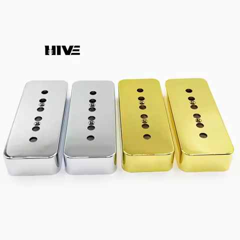 2Pcs/Set Retro P90 Guitar Pickup Cover Noise-Proof Pickup Cover 50/52MM P90 Electric Guitar Pickup H
