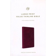 ESV Large Print Value Thinline Bible (TruTone, Raspberry, Floral Design), Soft imitation leather * E