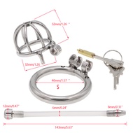 Stainless Steel Short Cage Cb Chastity Cleaner Men Wear Chastity Lock Yang Toy