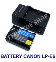 (Saving Set 1+1) LP-E6 / LPE6 / LP-E6N / LPE6N Camera Battery And Charger for Canon รหัสแบต LP-E6 / LPE6 / LP-E6N / LPE6N แบตเตอรี่และที่ชาร์จสำหรับกล้องแคนนอน EOS 5D,5D MK II,5D MK III,6D,60D,7D,70D BY TERB TOE SHOP