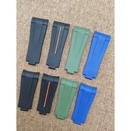 Imported Fluorine Watch Strap Substitute Rolex Explorer 2 New Black Water Ghost Green Water Ghost 41