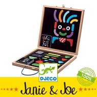 Djeco Geobonhomme Wooden Magnetic Tangram Board- Age 4+, Shapes, Magnets