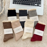 Women Socks Sweet Lace Lace Pile Socks