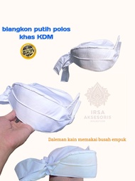 blangkon Sunda putih polos premium/blangkon tradisional Sunda/ bali