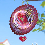 【zhangwen】-Wind Spinner Hanging 12 Inch 3D Wind Sculpture Stainless Steel Wind Catchers for Outdoor 