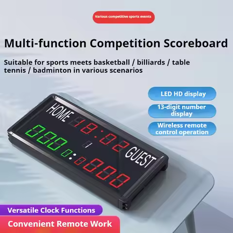 Multifunctional LED Scoreboard Countdown Match Time Display Electronic Scoreboard Sports Competition