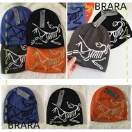 BRB Thread Knitted Hat, Word Bird Arcteryx Hip-hop Style Hat,  Versatile Rotundity Beanie Warm Woole