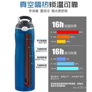 Insulation Stainless Steel Thermos Bottle Thermos Cup Straw 316 Hook Lock Bounce Water Bottle with K