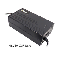 Electric Bike 5A Li-ion Battery Pack Charger DC XLR Lithium Battery Charger for 36V 42V 48V 54.6V 52
