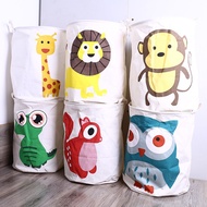 < Household Goods] Cotton Linen Fabric Dirty Clothes Basket Foldable Storage 40 * 50cm Bucket Laundr