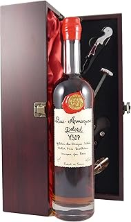 VSOP Delord Freres Bas Armagnac VSOP (70cl) in a silk lined wooden box with four wine accessories, 1