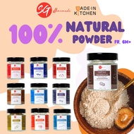 SG HomeMade 100% Natural Powder For Children [ Mushroom/Ikan Bilis/Chicken/Japan Scallop/Prawn/SG United Soup Base]
