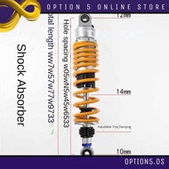 1pair Shock Absorber Adjustable Damping 285mm-360mm Universal Rear Shock Absorber Scooter