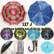 [Glitz Store] Elegant Large 10-Fingered Satin Umbrella 115 cm Diameter