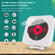 CD Player Bluetooth Wall Mountable CD Music Player With IR Remote Control Wall With Speaker